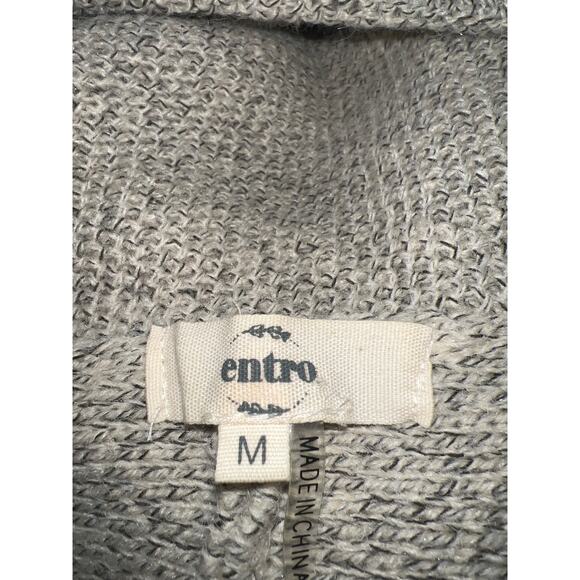 Entro Beige Cowl Neck Sweater Dolman Sleeves High-Low Hem Kangaroo Pocket
M - Picture 6 of 14